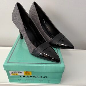 Marbella Collette Black and Gray Women's Heels Size 8 1/2